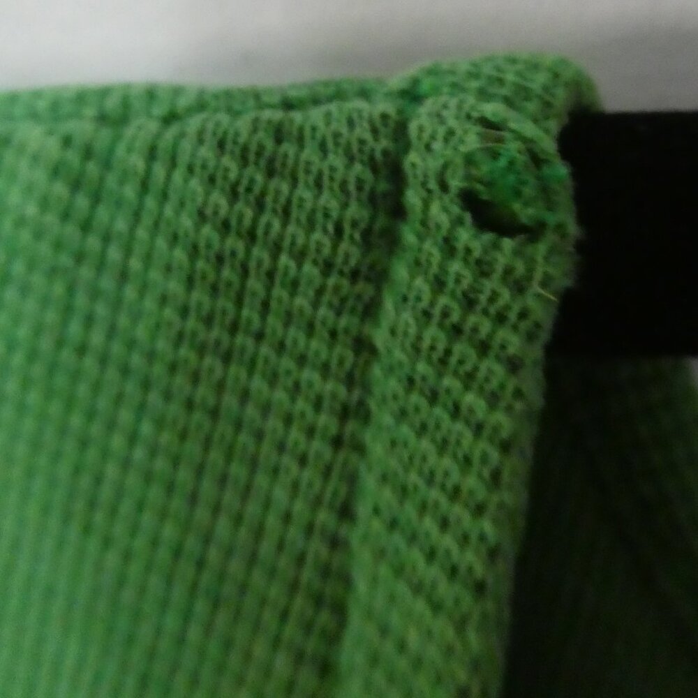 TALBOTS  Bright Green Square Neck Short Sleeve Cotton Tee - P2P 22" - Picture 13 of 13